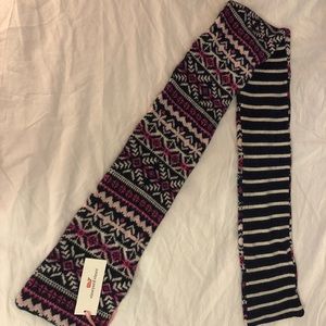 New Reversible Fairisle Navy Vineyard Vines Scarf